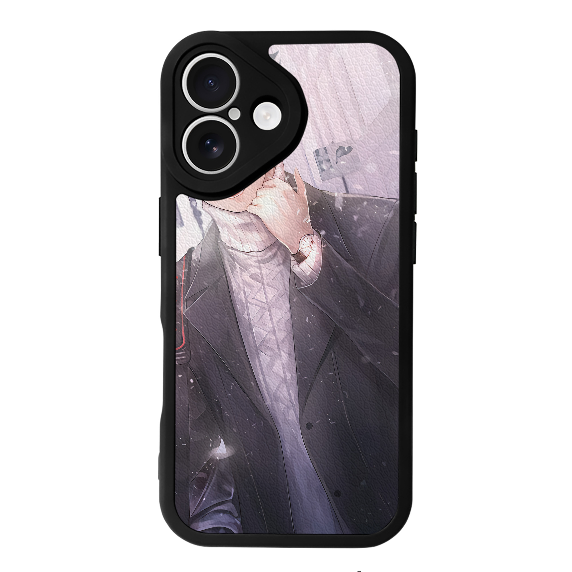 （画像用） ハイキュー!! Haikyu!! 【iPhone 16シリーズ対応】シリコンスマホケース（レザー調） 材質：シリコン